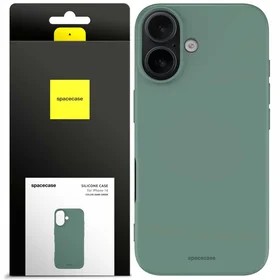Spacecase Maciņš Silicone Case iPhone 16 tumši zaļš