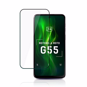 Rūdītais stikls 3mk HardGlass Max Lite Black priekš Motorola Moto G55 5G