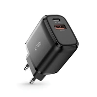 Tech-Protect C20W lādētājs USB-C PD 20W / USB-A QC 3.0 - melns