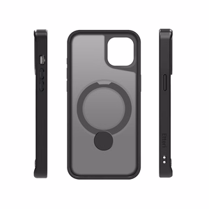 Etteri Matēts Magnētiskais gredzens viedtālruņa apvalks iPhone 15 6,1" melns