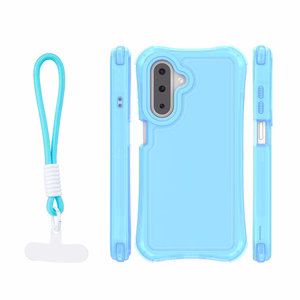 Safepop maciņš ar siksniņu priekš Samsung Galaxy A17 4G / A17 5G / A26 5G zils