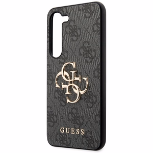 Guess 4G Big Metal Logo viedtālruņa apvalks Samsung Galaxy A55 - melns