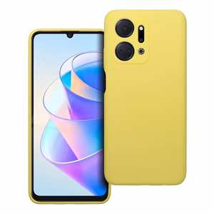 Silikona viedtālruņa apvalks 2mm HONOR X7A citrondzeltens