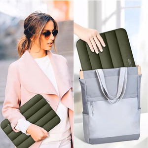 Tech-Protett pūkains portatīvā datora maiss 15–16 – zaļš