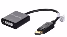 Lanberg AD-0007-BK video cable adapter 0.1 m DisplayPort DVI-D melns