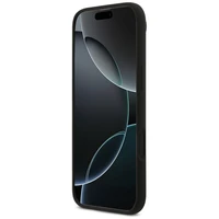 Karl Lagerfeld silikona Karl&Choupette gredzens magnētiskais viedtālruņa apvalks iPhone 17 Air - melns