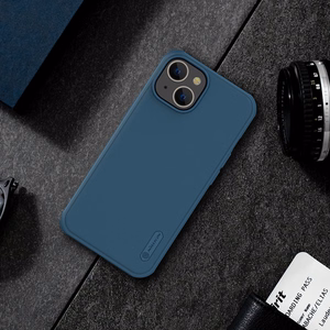 Nillkin Super Frosted Shield Pro viedtālruņa apvalks iPhone 14 Plus aizmugurējais apvalks zaļš