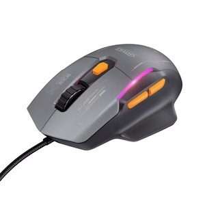 Hoco GM52 RGB vadu spēļu pele, melna un pelēka