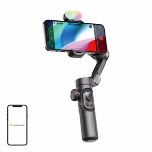 AOCHUAN XE stabilizators ar RGB apgaismojumu (melns)