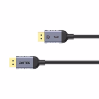 Unitek C1628GY01-2M DisplayPort kabelis melns, pelēks