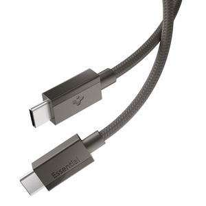 Spigen Essential EB6015CC USB-C kabelis, 60 W, 150 cm – tumši pelēks