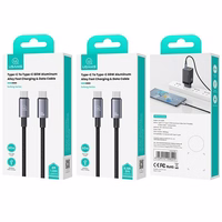 USAMS Kabelis USB-C na USB-C 60W 1,2m Fast Charging tērauda SJ661USB01 (US-SJ661)