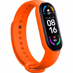 Ремешок для Xiaomi Mi Band 5/6/7 оранжевый