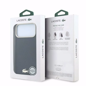 Case Lacoste PU Leather Champs Elysees Gold Logo MagSafe Apple iPhone 18 Pro Max