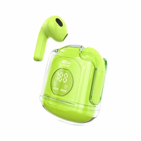 Bezvadu austiņas Blue Star Transparency Fi22 TWS zaļas