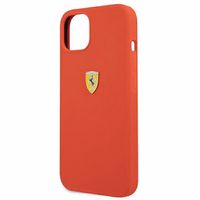 Ferrari FESSIHCP13SRE iPhone 13 mini 5.4" ciets silikona viedtālruņa apvalks sarkans/sarkans
