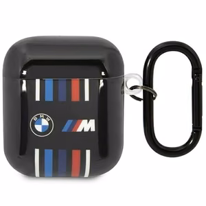 BMW BMA222SWTK AirPods 1/2 apvalks melns/melns ar daudzkrāsainām līnijām