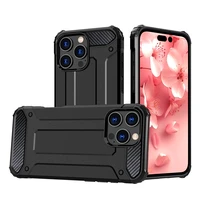 Hybrid Armor viedtālruņa apvalks iPhone 16 Pro Max - melns