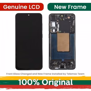 LCD displejs saderīgs ar Samsung S926 S24 Plus ar rāmi / Marble Grey / (atjaunots: Telemax)