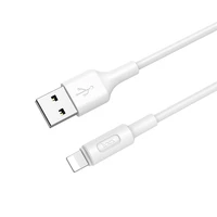 Kabelis USB A uz Lightning Hoco 2A 1 m X25 balts