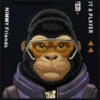 Nimmy Cool&Cute 2.0 Pērtiķa viedtālruņa apvalks iPhone 16 Pro - melns