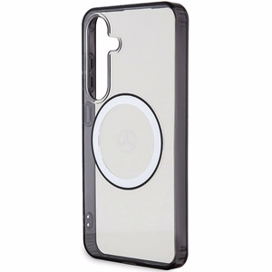 Mercedes ar logotipu Magnētiskais viedtālruņa apvalks Samsung Galaxy S24 - caurspīdīgs