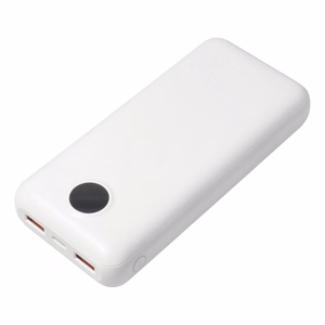 VEGER portatīvais lādētājs 20000 mAh PD QC3.0 2A20W L20S (VP2039PD / W2039PD) balts