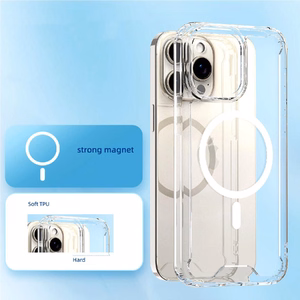 Caurspīdīgs stūra apvalks MagSafe iPhone 16 Plus - caurspīdīgs