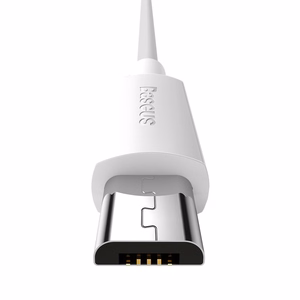 Baseus kabelis Simple Wisdom USB - microUSB 1,5 m 2,1A balts 2 gab.
