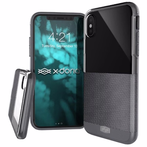 X-Doria Dash Ballistic Nylon vāciņš ierīcei iPhone X, pelēks un melns