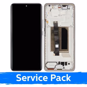 LCD Display Compatible With Xiaomi Redmi Note 14 Pro+ 5G with Frame  / Lavender Purple / (Service Pack)