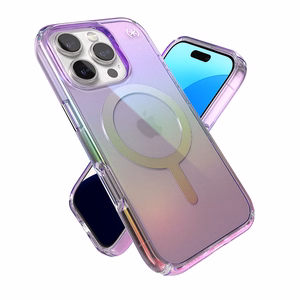 Speck Presidio2 Lux MagSafe vāciņš ierīcei iPhone 16 Pro, violets un caurspīdīgs