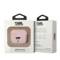 Karl Lagerfeld KLA3RUNIKP AirPods 3 vāciņš rozā silikons Karl Head 3D