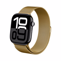Crong Milano Steel - Stainless Steel siksniņa Apple Watch 44/45/46/49 mm (zeltains)