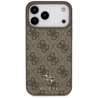 Guess 4G Small Classic Logo MagSafe futrālis iPhone 17 Pro Max - Brūns