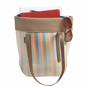 Неопреновая сумка BUILT City Tote с ручками из искусственной кожи, Candy Dot