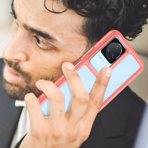 Outer Space Case Xiaomi Poco F4 5G cover with a flexible frame red