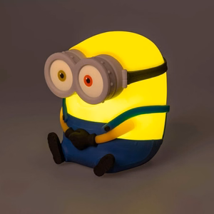 Minions Boba mīksta silikona LED naktslampiņa bērniem, 15 cm