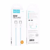 USB kabelis Hoco X104 60W USB-C uz USB-C 2.0m, balts