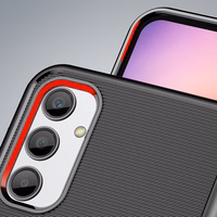 Thunder Case viedtālruņa apvalks Samsung Galaxy A24 4G silikona bruņu apvalks melns