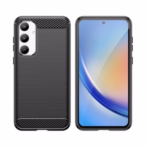 Carbon apvalks Samsung Galaxy A35 - melns