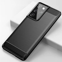 Oglekļa apvalks elastīgs pārklājums TPU apvalks Samsung Galaxy S21 Ultra 5G melns