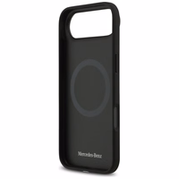 Mercedes Ādas Vintage Logo Magnētiskais Viedtālruņa apvalks iPhone Air - Melns