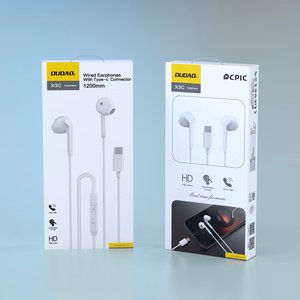 Dudao X3C проводные вставные наушники USB-C 1.2м белые
