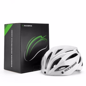 Rockbros velosipēda ķivere ar vizieri un noņemamām UV aizsargbrillēm, unisex - melna/brūna