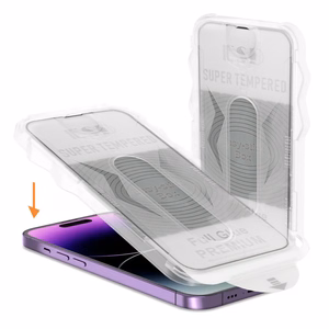 Tempered Glass Full Glue Easy-Stick Box for IPHONE 15 PRO MAX BLACK