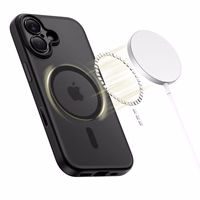 Tech-Protect Magpeak Magsafe CC viedtālruņa apvalks iPhone 17 - matēti melns