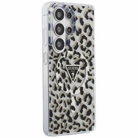 GUESS maciņš for SAMSUNG S26 Ultra GUHMS26LHLEGTGLK (Magnetic IML Leopard Print Triangle) melns