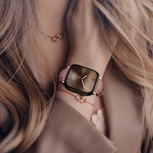 AmazingThing Klasiskā ādas dirželis Apple Watch 45/46/49 mm - rozā