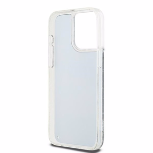 DKNY šķidrā spīduma lielā logotipa viedtālruņa apvalks iPhone 14 Pro Max - melns